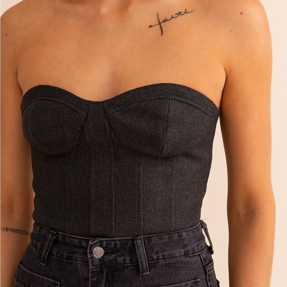 Black Corset Top - Picture 2 of 3